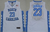 North Carolina #23 Michael Jordan White Stitched NCAA Jersey,baseball caps,new era cap wholesale,wholesale hats